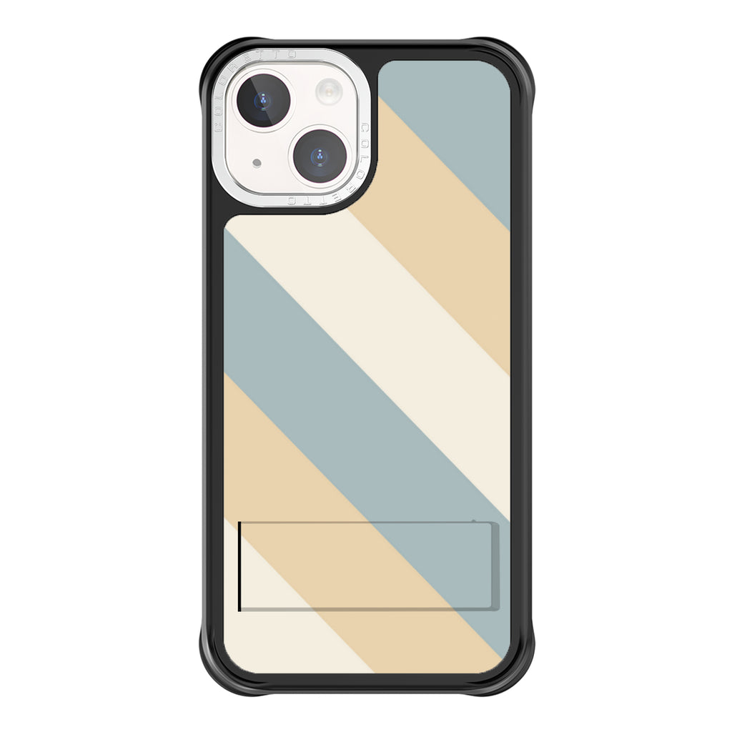Coloretto Black Frosted Replaceable Phone Case - Blue Stripe Geometric Aesthetics A